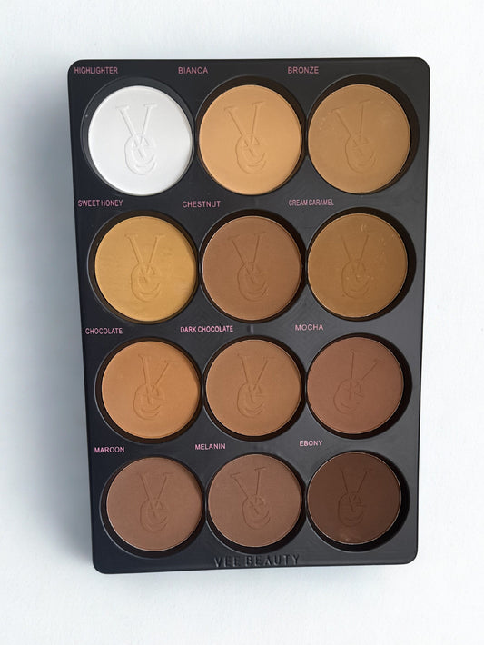 Vee Beauty  Powder Palette — 12 in 1